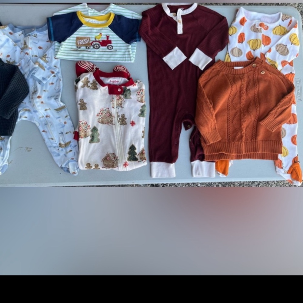 Bundle of baby boy clothes (variety of brands)